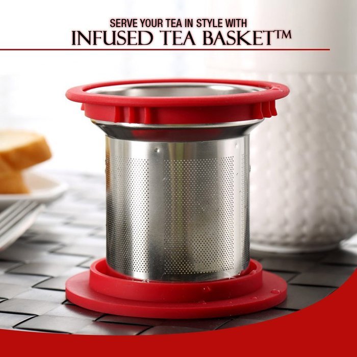 Infused Tea Basket | Food Grade Nontoxic Stainless Steel Loose-Leaf Tea Infuser Steeper Filter Strainer with Fine... N6