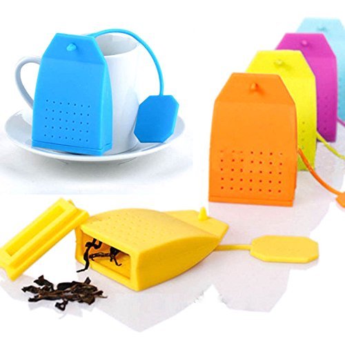 Cojoy Silicone Tea Bag Infuser 4 Pack of Tea Infusers Strainer Loose Herbal Tea Leaf Filter N3