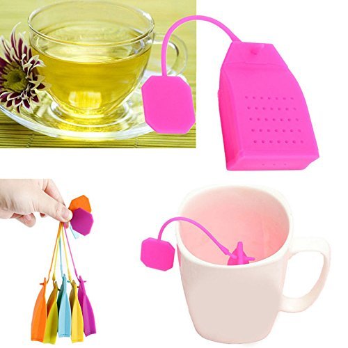 Cojoy Silicone Tea Bag Infuser 4 Pack of Tea Infusers Strainer Loose Herbal Tea Leaf Filter N5