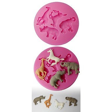 Sher FOUR-C 3D Cup Cake Mold Silicone Cake Decorating Supplies Color Pink N2
