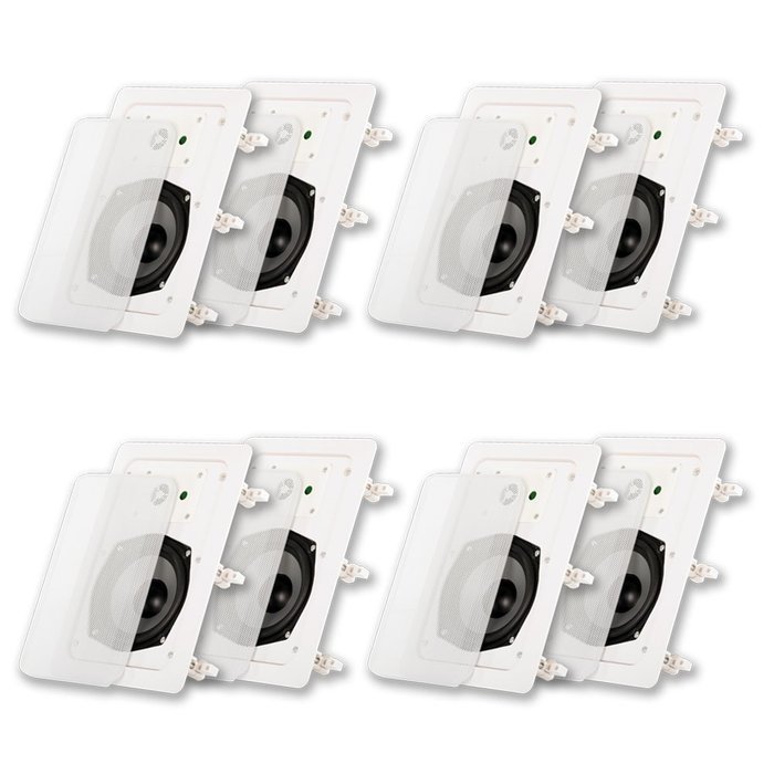 Acoustic Audio CS-IW520-4PR 200 Watt 5.25" 2-Way Home Theater In-Wall/Ceiling Speakers (4-Pair)