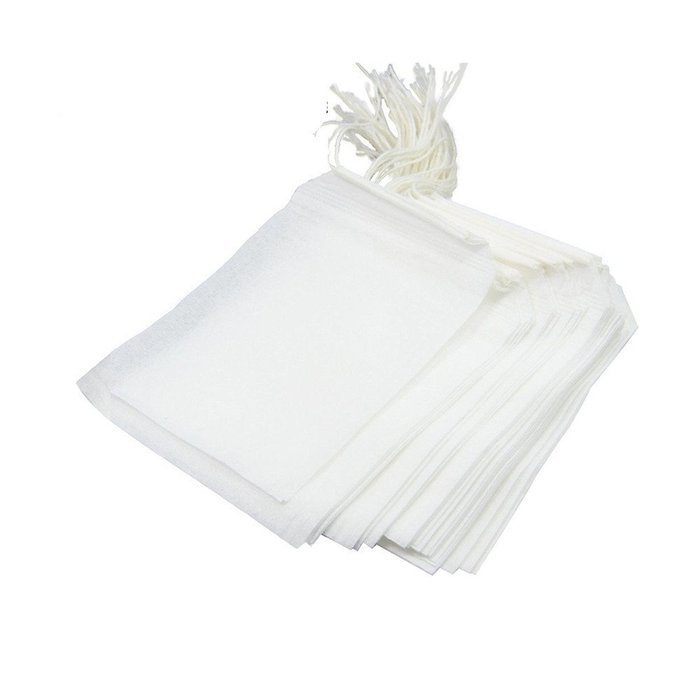 Y&Y Star 100pcs Disposable Tea Filter Bags Disposable String Drawstring for Loose Tea, 2.16x2.8inch (100pcs 2.16x2.8inch) N2