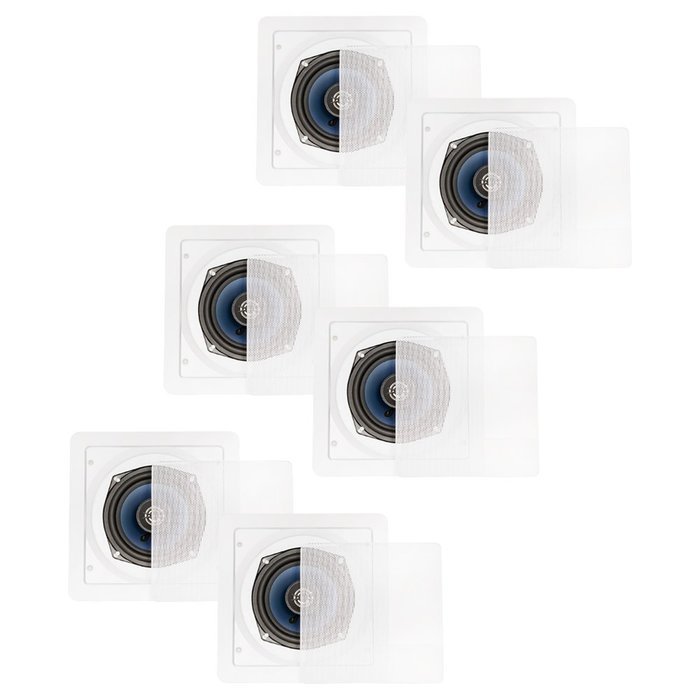 Blue Octave LS52 In Wall In Ceiling Speakers Home 1440 Watts New 3 Pair Pack LS52-3PR