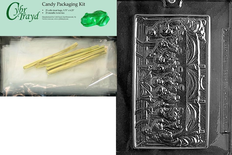 Cybrtrayd R013 Last Supper Chocolate Candy Mold with Exclusive Cybrtrayd Copyrighted Chocolate Molding Instructions... N5