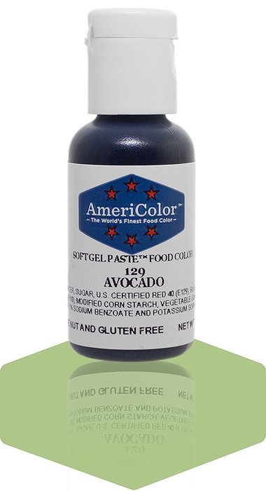 AmeriColor Soft gel paste Avocado .75 oz. bottle GP129