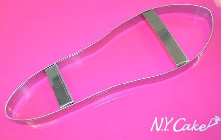NY CAKE 9" Ladies Shoe Sole Cutter Stainless Steel. N2
