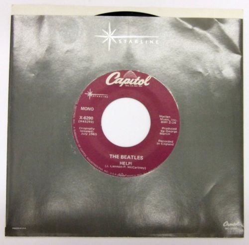 THE BEATLES " HELP " " I'M DOWN " 45 RPM Record Capitol Starline X-6290 !983