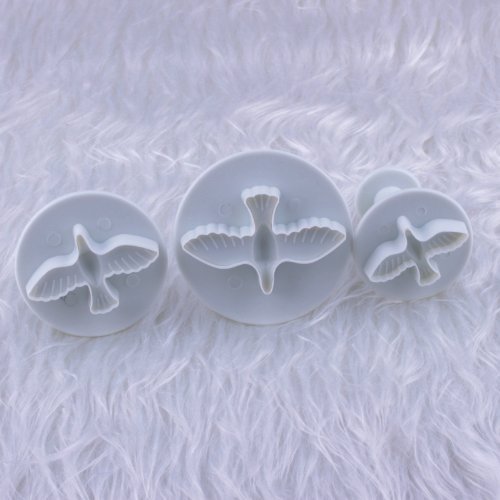 Ostart 3x Dove Pigeon Fondant Cake Biscuit Sugarcraft Plunger Cutter Craft Mold Tool N2