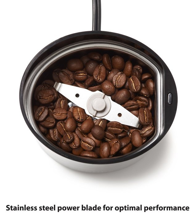KRUPS F203 Electric Spice and Coffee Grinder with Stainless Steel Blades, 3-Ounce, Black N5