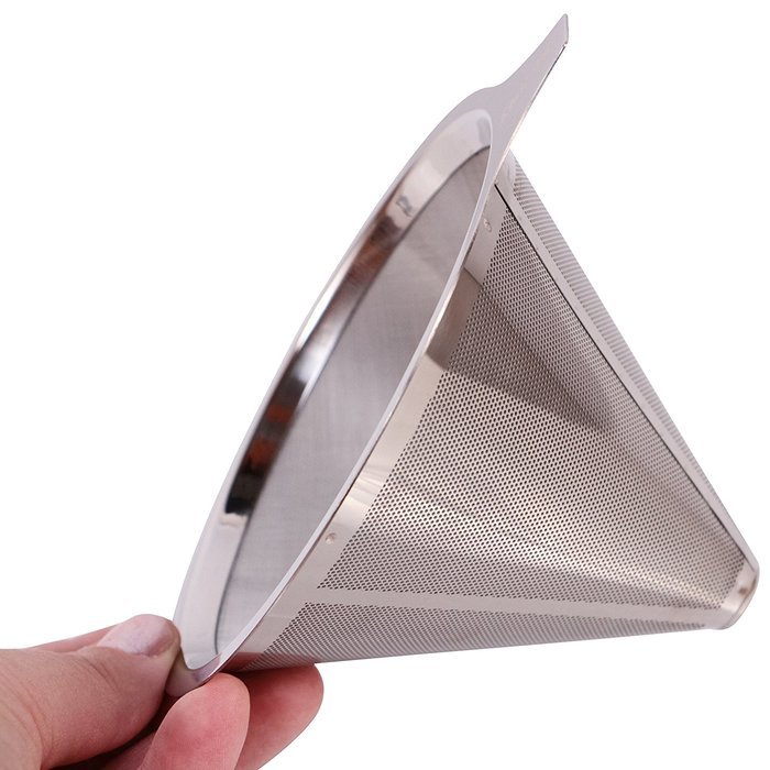 Pour Over Drip Coffee Maker from Khaw-Fee - Permanent, Reusable Stainless Steel Pour Over Microfilter and Stand... N8