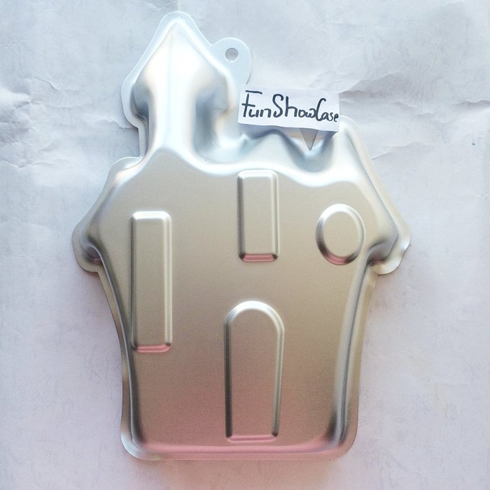 Halloween Theme " The Haunted House / Spook House / Ghostly Church " Metal Cake Tin Novelty Pastry Baking Pan... N2