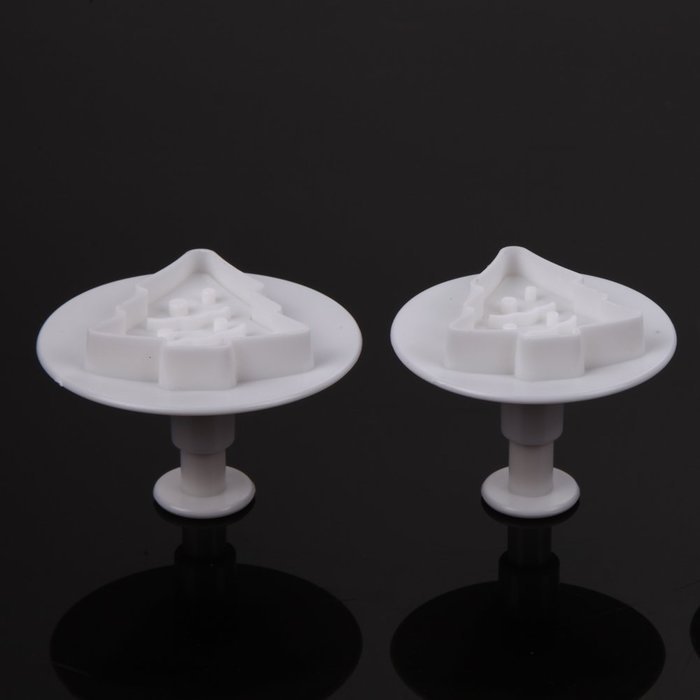Whitelotous Christmas Theme Cookie Cutters - Plastic Fondant Cake Sugarcraft Cutter Decorating Baking Mold Plunger... N16