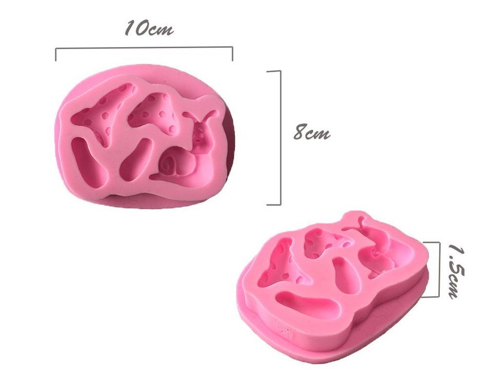Children's ability to exercise, plasticine shape Office School Educational DIY Craft Silicone Fondant Mold Silicone... N75