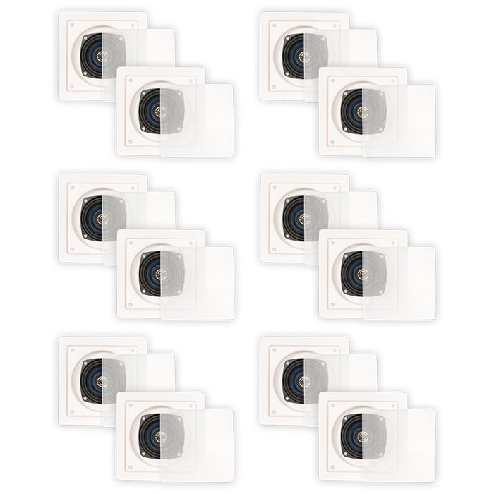 Blue Octave LS42 In Wall In Ceiling Speakers Home 2520 Watts New 6 Pair Pack LS42-6PR