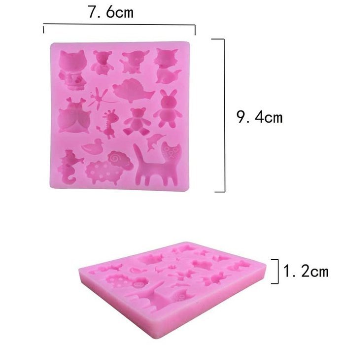 Children's ability to exercise, plasticine shape Office School Educational DIY Craft Silicone Fondant Mold Silicone... N77