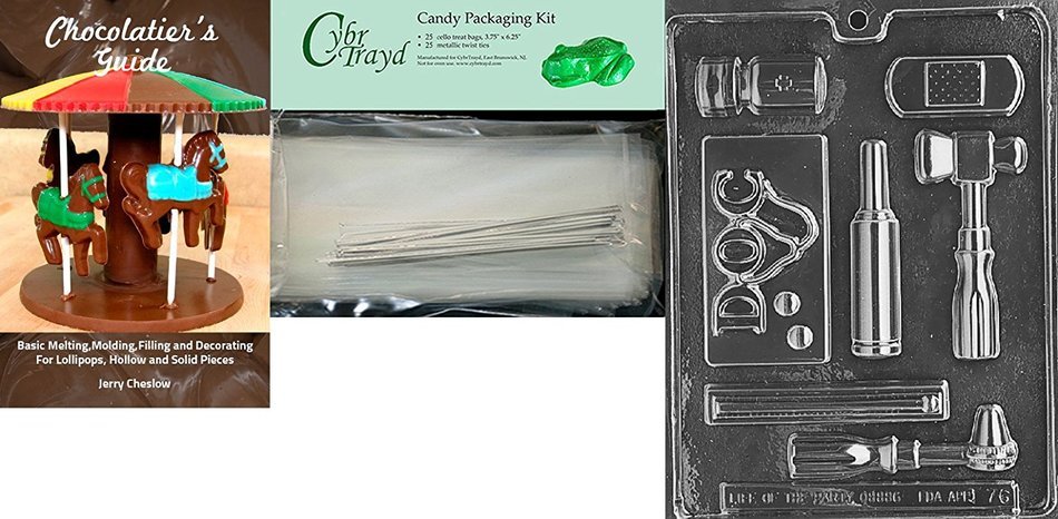 Cybrtrayd J076 Doctor's Kit Chocolate Candy Mold with Exclusive Cybrtrayd Copyrighted Chocolate Molding Instructions N4