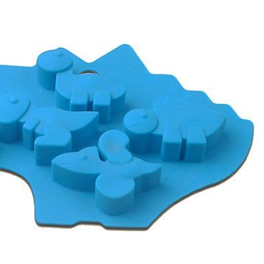 Y&XL&H Dinosaur Shaped Silicone Chocolate Cake Biscuit Baking Mold Tray Ice Mold Bakewa(Random Color) N4