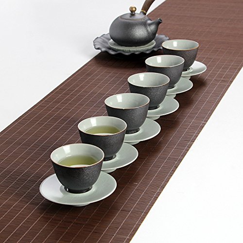 CCWY Black&nbsp;enamel&nbsp;tea&nbsp;pot&nbsp;vintage&nbsp;pot&nbsp;cushioning&nbsp;foam&nbsp;ceramic&nbsp;accessories&nbsp;wholesale&nbsp;ru&nbsp;Kung Fu&nbsp;tea ceremony&nbsp;kettle N2