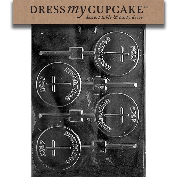 Dress My Cupcake Chocolate Candy Mold, Holy Communion Lollipop
