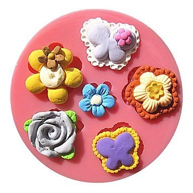 Sher Pearl Flowers Collection Fondant Cake Molds Chocolate Mould For The Kitchen Baking