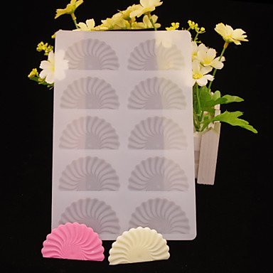 Y&XL&H Semi-Circle Flower Shape Chocolate Plugin Mold for Cake Decoration Silicone Material N3