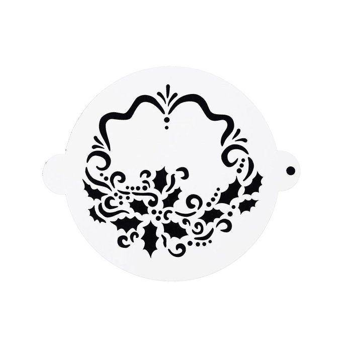 DECORA 16 Pieces Cake Cappuccino Coffee Barista Stencils Templates Strew Pad N13