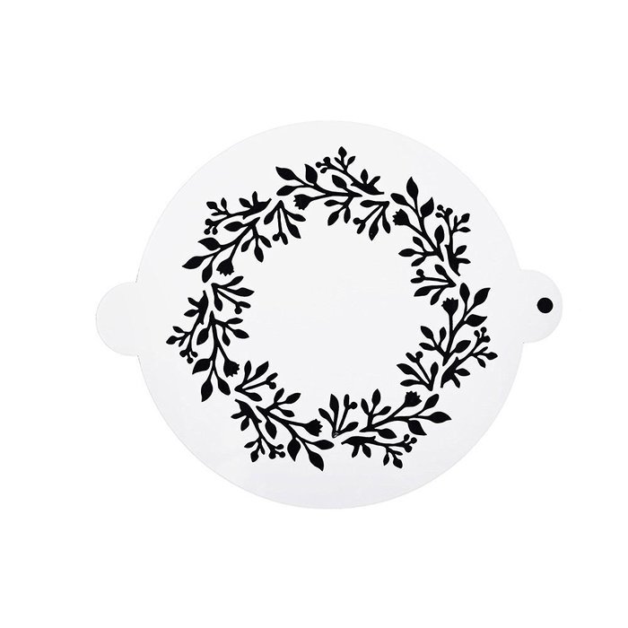 DECORA 16 Pieces Cake Cappuccino Coffee Barista Stencils Templates Strew Pad N14