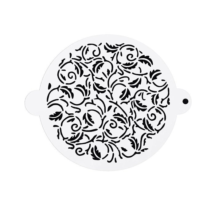 DECORA 16 Pieces Cake Cappuccino Coffee Barista Stencils Templates Strew Pad N17