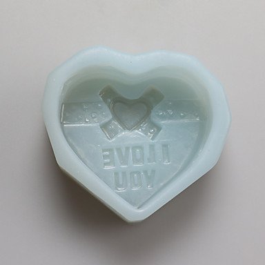 Y&XL&H LOVE Heart Chocolate Silicone Molds,Cake Molds,Soap Molds,Decoration Tools Bakeware N6