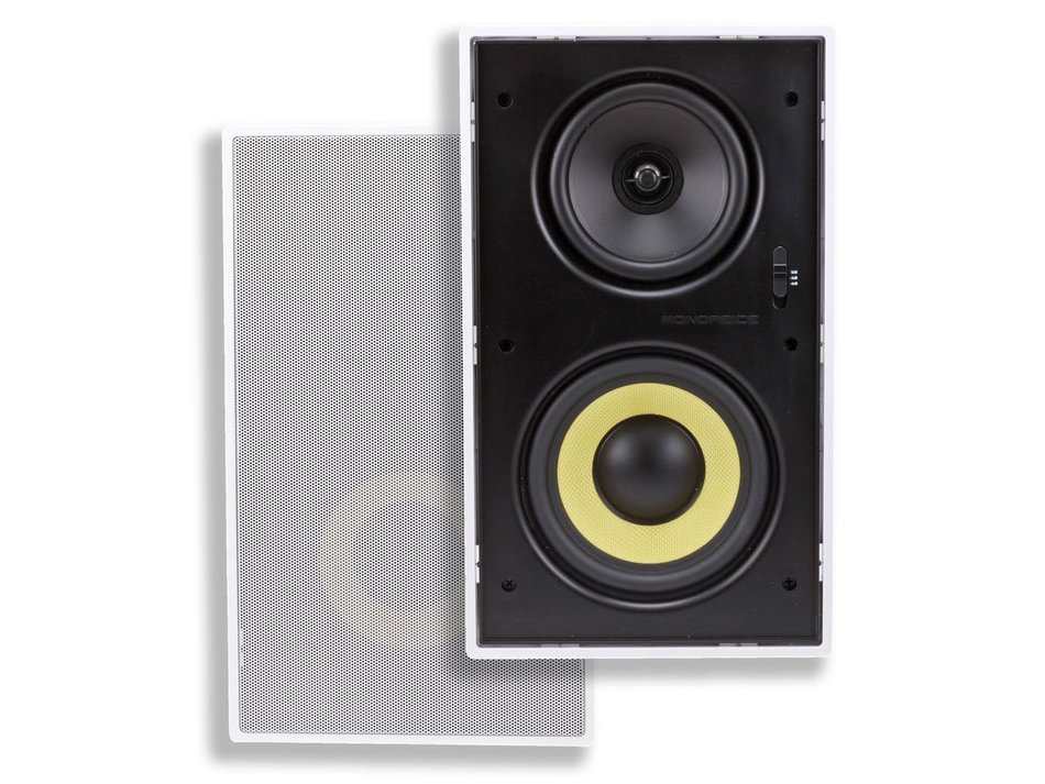 6-1/2 Inches Dual Woofer- Micro Flange In-Wall Speaker (Pair) [Electronics]