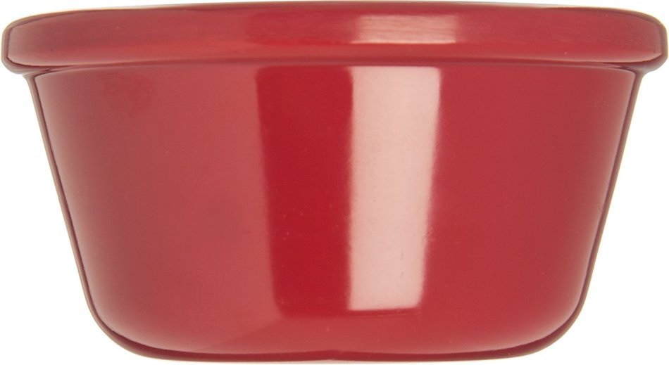 Carlisle S28058 Melamine Smooth Ramekin, 3 oz Capacity, 1.43" Height, Roma Red (Case of 48) N2
