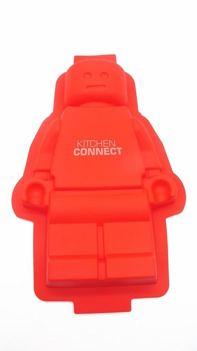 Kitchen Connect Premium Building Blocks,Bricks & Minifigure silicone molds,6pack for Ice Cube Molds,Chocolate... N4