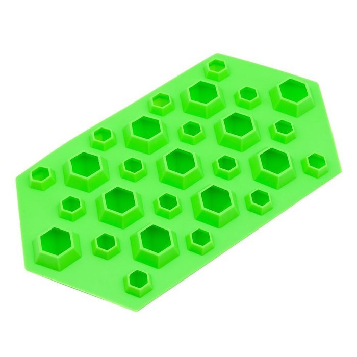 KeeSilic Silicone Ice Tray Diamond Green N3