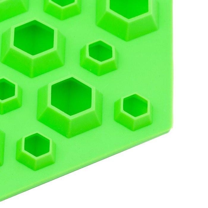 KeeSilic Silicone Ice Tray Diamond Green N4