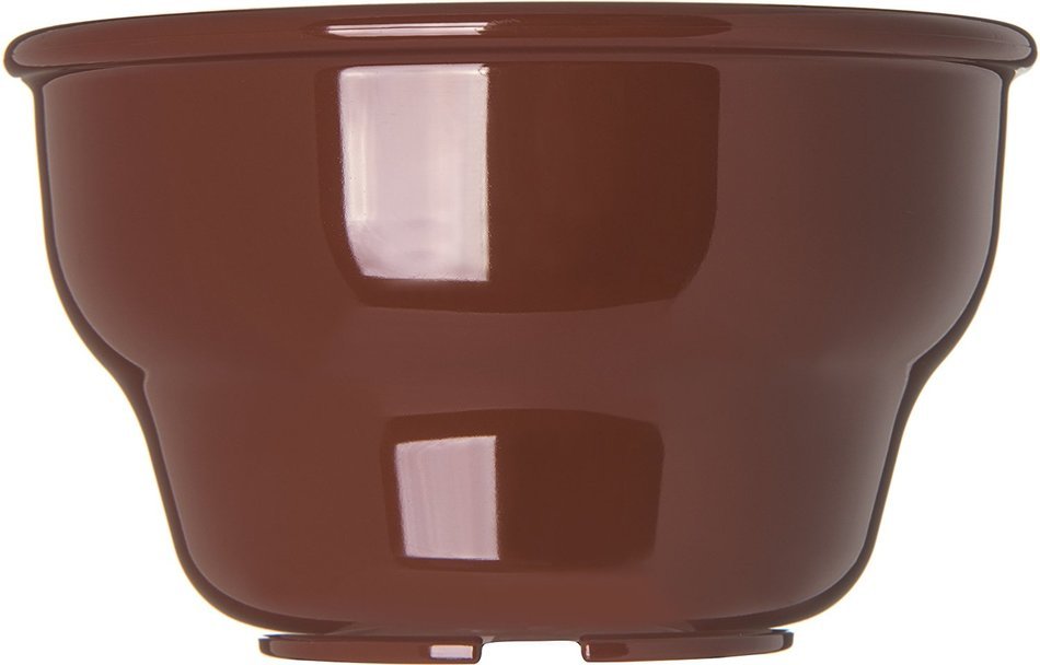 Carlisle 455328 Melamine Deep Salsa Bowl, 8-oz. Capacity, 2.37" Height x 4.12" Lip Diameter , Lennox Brown (Case... N2