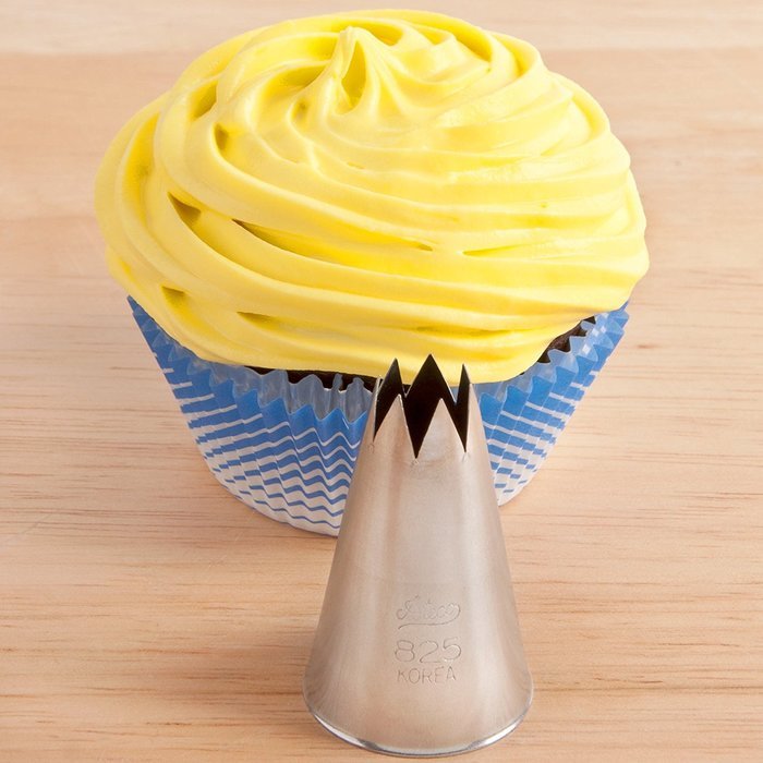 Plain Pastry Tip And Star Pastry Tip Combo Set - #805 #825 N2