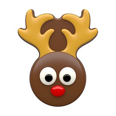 SpinningLeaf Reindeer Sandwich Cookie Mold N2