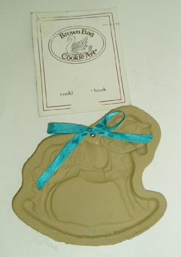1986 Brown Bag Cookie Art Mold - Rocking Horse