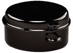 ELO 99538 Black Enamel 15-Inch By 10.25-Inch Oval Roaster, Induction Ready