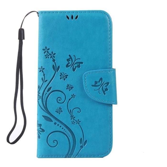 iPhone 7 Plus Case,iPhone 7 Plus Case(5.5") -Aroko Wallet Embossed Flower PU Leather Case with Card Holders &... N27