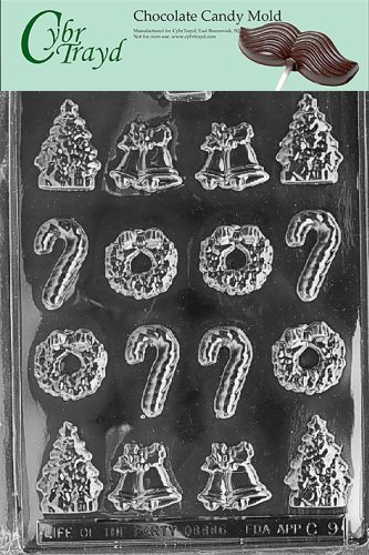 Cybrtrayd C009 Bite Size Assortment Life of the Party Chocolate Candy Mold with Exclusive Cybrtrayd Copyrighted...