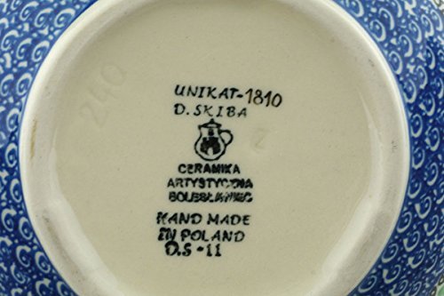 Polish Pottery Batter Bowl 9-inch Morning Glory Wreath UNIKAT N5