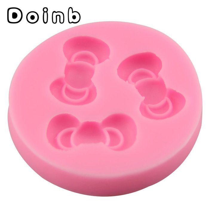 Doinb Jewel Butterfly Knot Bowknot Fondant Silicone Molds Outer Size 9.5x6x1.5CM GJM-1773 FDA N9