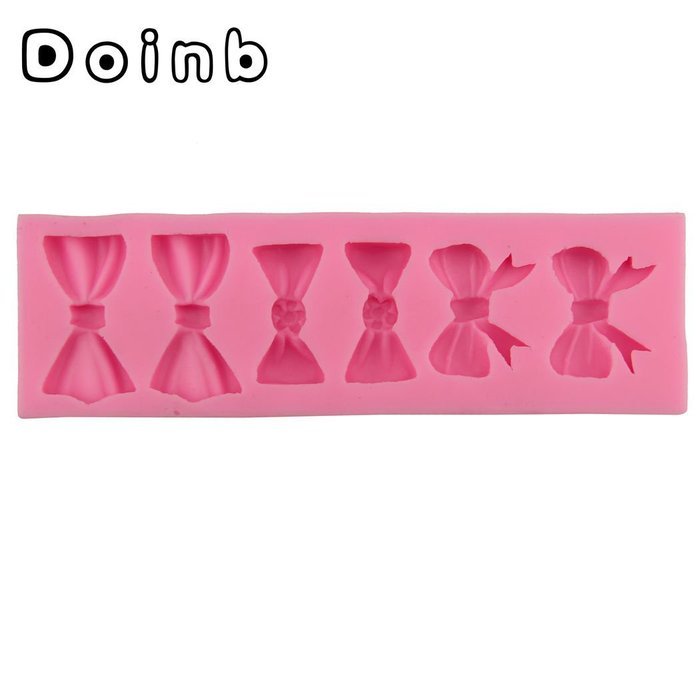 Doinb Jewel Butterfly Knot Bowknot Fondant Silicone Molds Outer Size 9.5x6x1.5CM GJM-1773 FDA N12
