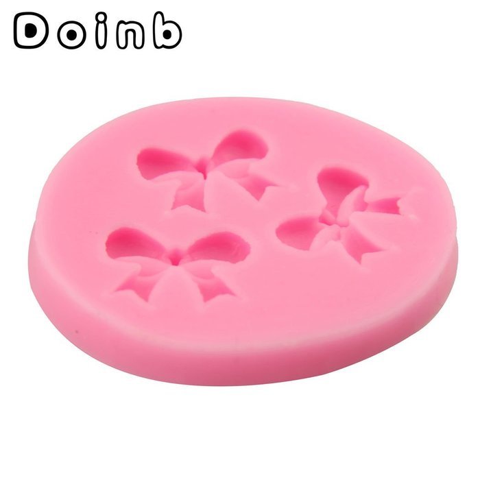 Doinb Jewel Butterfly Knot Bowknot Fondant Silicone Molds Outer Size 9.5x6x1.5CM GJM-1773 FDA N14