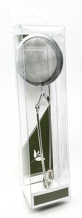 100% Food Grade Stainless Steel Easy to Use Round Ball Tea Leaves Infuser Filter Strainer Spring Handle Dishwasher... N3
