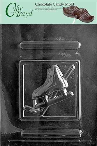 Cybrtrayd S055 Sports Chocolate Candy Mold, Ice Hockey