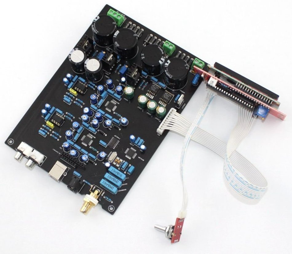 AK4490EQ 2pcs + AK4118 Double and Soft Control Board Support DOP DSD & Coaxial 192KHZ & Optical 96KHZ & LED Screen N5