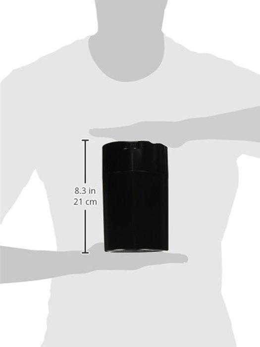 Coffeevac 1 lb - The Ultimate Vacuum Sealed Coffee Container, Black Cap & Body