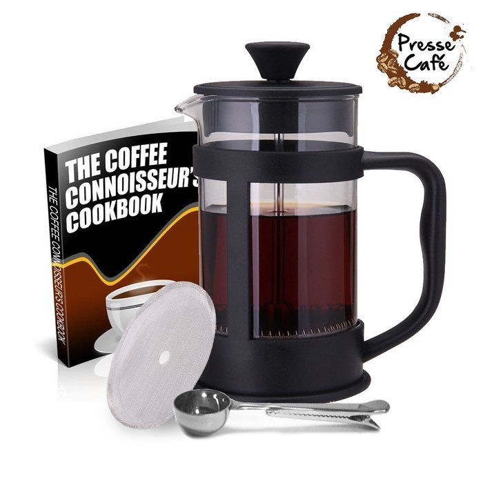 PRESSE CAFE French Press Coffee Maker Set, Black N4